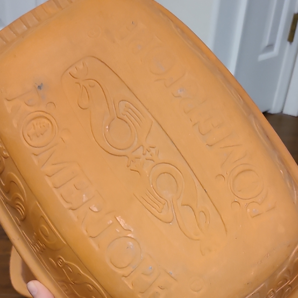 Romertopf Terracotta Clay Baker Dish with Lid - Orange - Picture 10 of 13